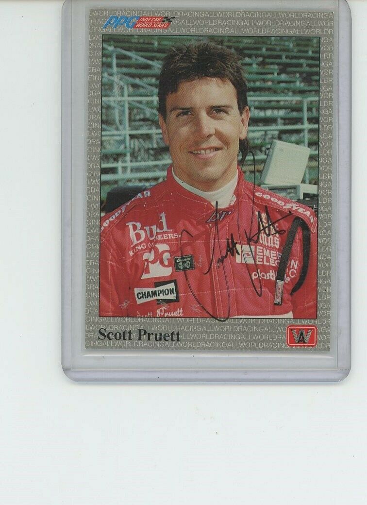 Scott Pruett Indy Car Driver Autograph On 1991 Aw #51