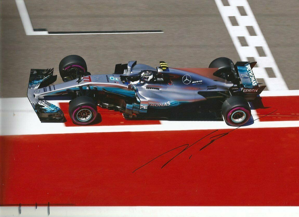 Valtteri Bottas Formula One Mercedes 2017 Autograph, In-person Signed Photo