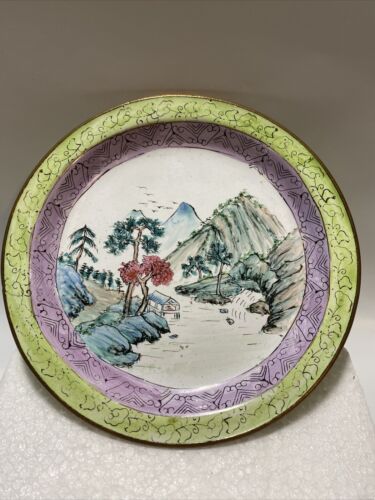 Japanese Enamelware  Painted Trinket Dish