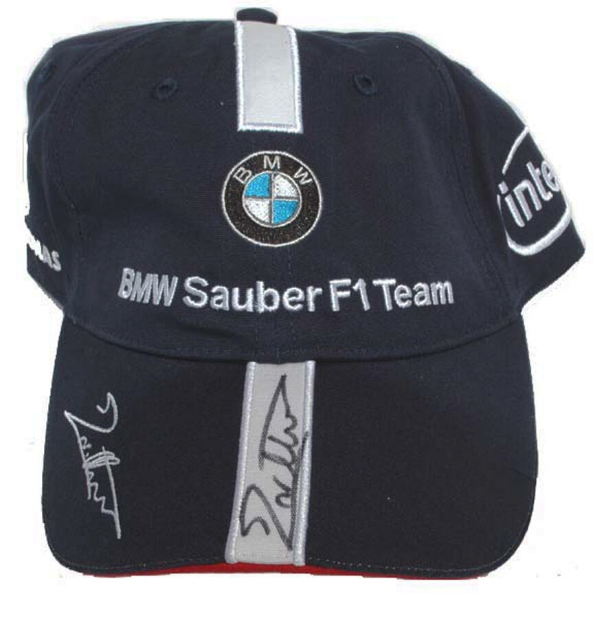 Jacques Villeneuve Signed Official 2006 Bmw Sauber F1 Jv Cap