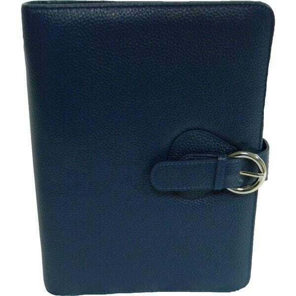 Franklin Covey Leather Ava Binder, Classic 7.5x9.5x1.2-inches, Teal