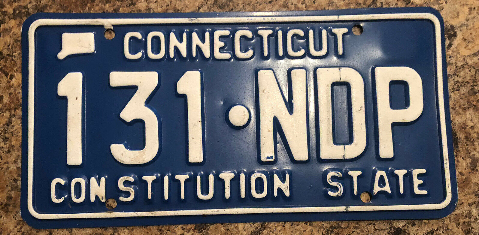 Connecticut Circa 1990s License Plate # 131•ndp