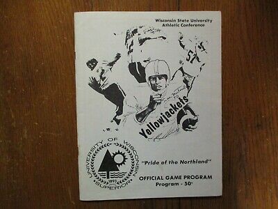 1980 Wisconsin-superior Football Program(18 Signed/mertz Mortorelli/dom Moselle)