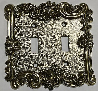 Gold Victorian Antique Vintage Rose 2toggle Light Switch Cover Plate Decorative