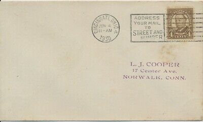 #685 4c William Howard Taft First Day Cover Cincinnati Oh Cancel Has Minor Stain