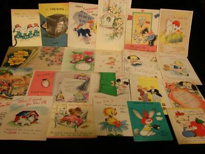 75+ Vintage "get Well Wishes, Lot!!" Get Well Greeting Cards