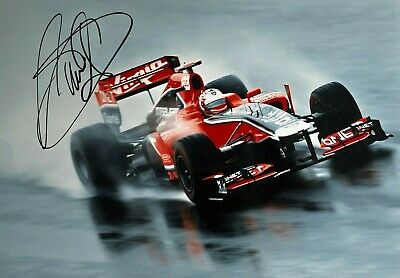 ***  Timo Glock  -  Virgin / Ford  -  Signed  -  F1  ***  Photo